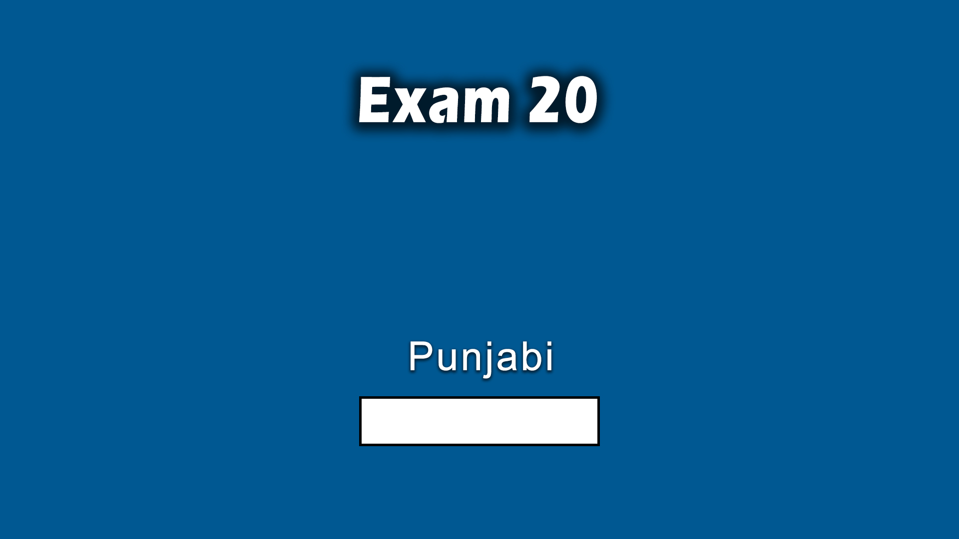 Exam 20
