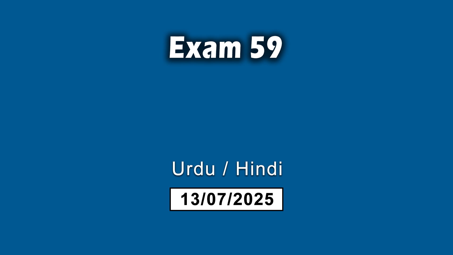 Exam 59