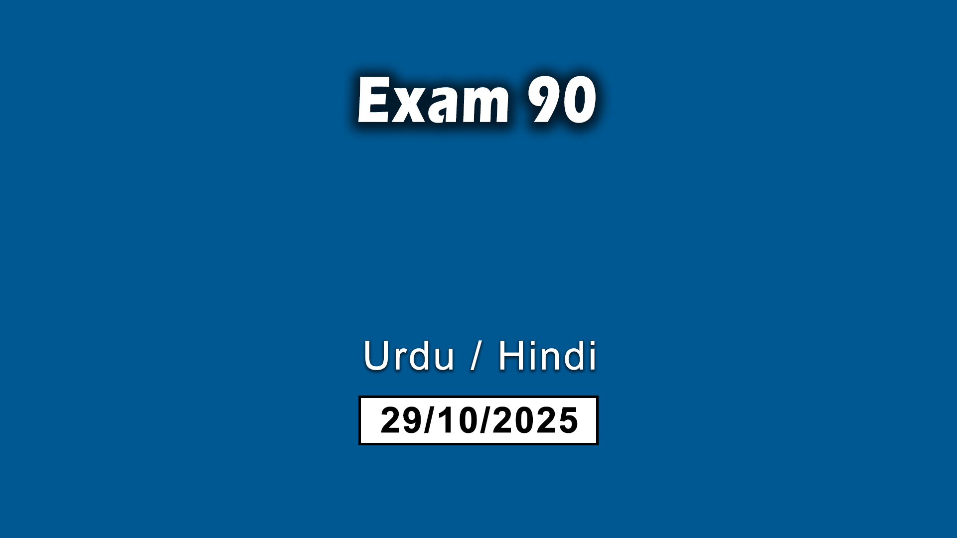 Exam 90