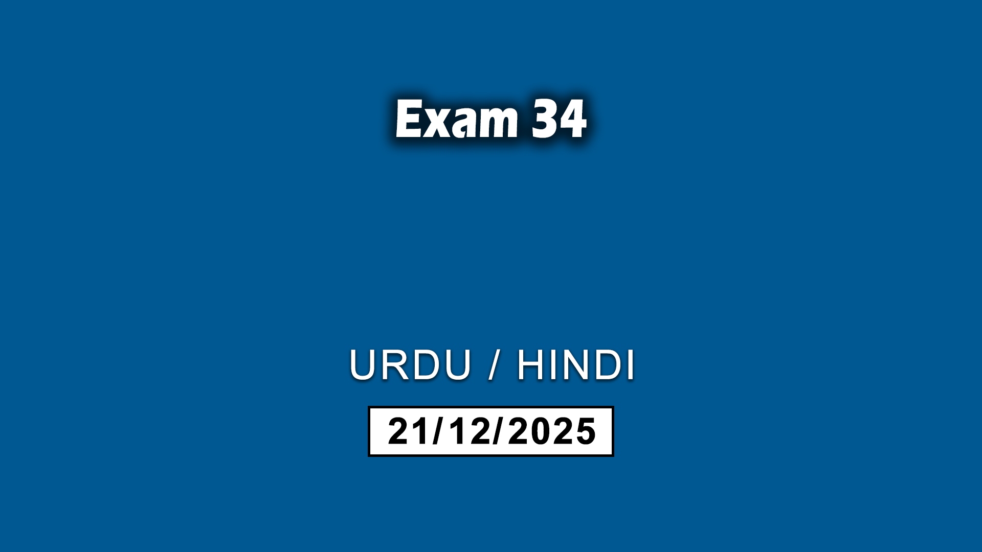 Exam 34
