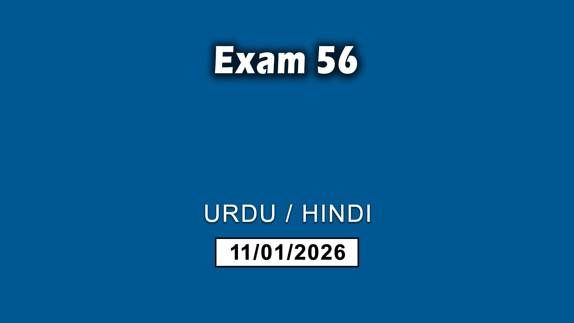 Exam 56