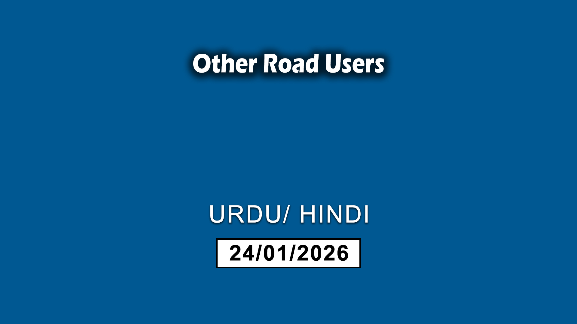 Other Road Users