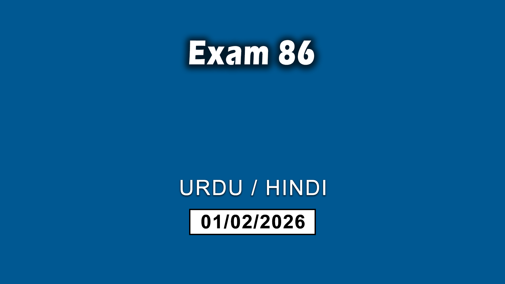 Exam 86
