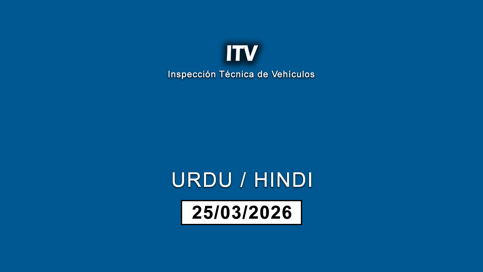 ITV – Inspección Técnica de Vehículos