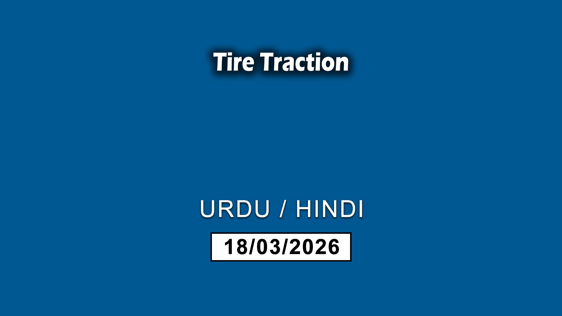Tire Traction